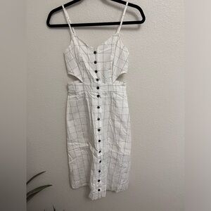 Madewell Cut Out Midi Dress